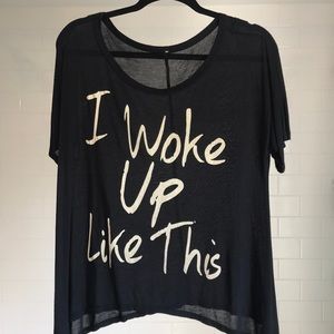 Beyoncé Inspired Top - I woke up like this!